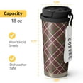 thumbnail image 4 of Christmas 18oz Double Drinking Coffee Mug – Vacuum Insulated Stainless Steel Travel Cup with Leakproof Lid, 316 Steel Thermos Tumbler for Hot & Cold Beverages, 4 of 7
