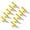 Yellow, variant on 10-Piece Insulated Crocodile Clips Brass Core 5 mm Openings Electrical Test Terminal Clamps with 4 mm Jack (Yellow, 10-Pack / 10 Pcs)