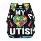 thumbnail image 4 of Balery I Love My Autism Mochila Escolar Impresa, Mochila Ligera para Viajes Casual, Mochila Duradera y Cómoda Multifuncional, Mochila para Laptop-One Size, 4 of 5