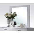 thumbnail image 4 of ACME Lorimar Mirror - - White & Chrome Leg, 4 of 5