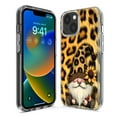 thumbnail image 3 of MUNDAZE Apple iPhone 13 Mini Shockproof Clear Hybrid Protective Phone Case Gnome Sunflower Leopard Cover, 3 of 5