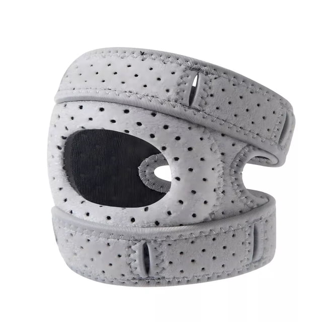 Rodillera ajustable Soidarity neopreno ayuda de rodilla deportes color gris