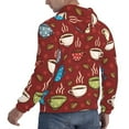 thumbnail image 3 of Bingfone Coffee Cups Men'S Drawstring Hoodie Long Sleeve Pocket Sweatshirts-3x-Large, 3 of 9