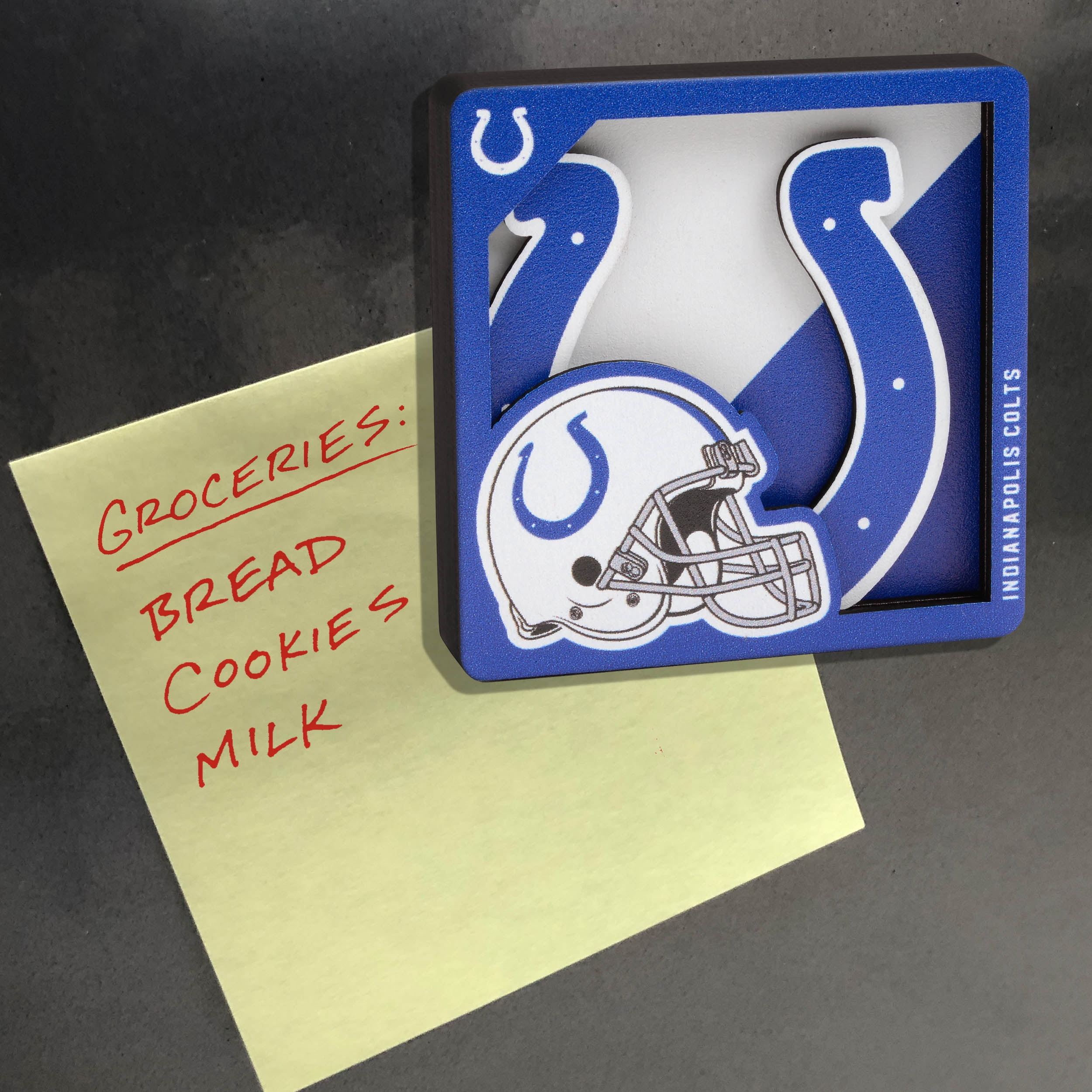 YouTheFan NFL Indianapolis Colts 3D Logo Series Magnet