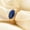 Golden Blue, variant on Women's Simple Stainless Steel Mosaic Oval Natural Stone Ring