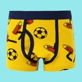 thumbnail image 6 of Ccpelsie Toddler Boys Underwear Boxer Briefs Comfort with Breathable Fabric Shorts Boxer Elastic Waist（A01-Orange,4-5 Years), 6 of 9