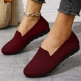 thumbnail image 5 of Red Female Fashion Mesh Shoes Round Toe Breathable Flat Sole For Casual Activities, 5 of 5