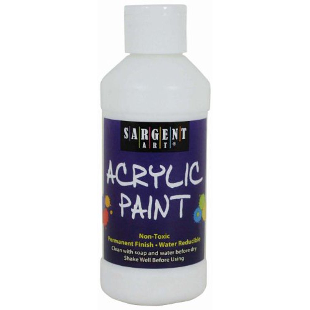 Sargent Art 222396 8Ounce Acrylic Paint, White