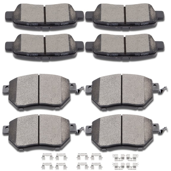 ECCPP 8PCS Ceramic Brake Pads Fits 2004-2008 for Nissan for Maxima 3.5L 2003-2005 for INFINITI FX35 3.5L Front Rear Left and Right