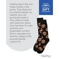 thumbnail image 7 of MeMoi Men's Pretzel Pattern Rayon from Bamboo Blend Novelty Crew Sock - Mens - Male, 10-13, Black, 7 of 7