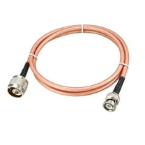 Low Loss RF Coaxial Cable Connection Coax Wire RG-142 N Male to BNC Male 90cm 1pcs