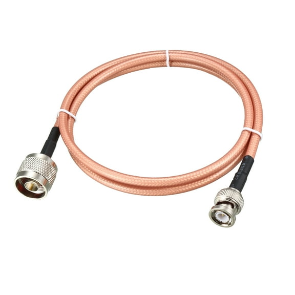 Low Loss RF Coaxial Cable Connection Coax Wire RG-142 N Male to BNC Male 90cm 1pcs