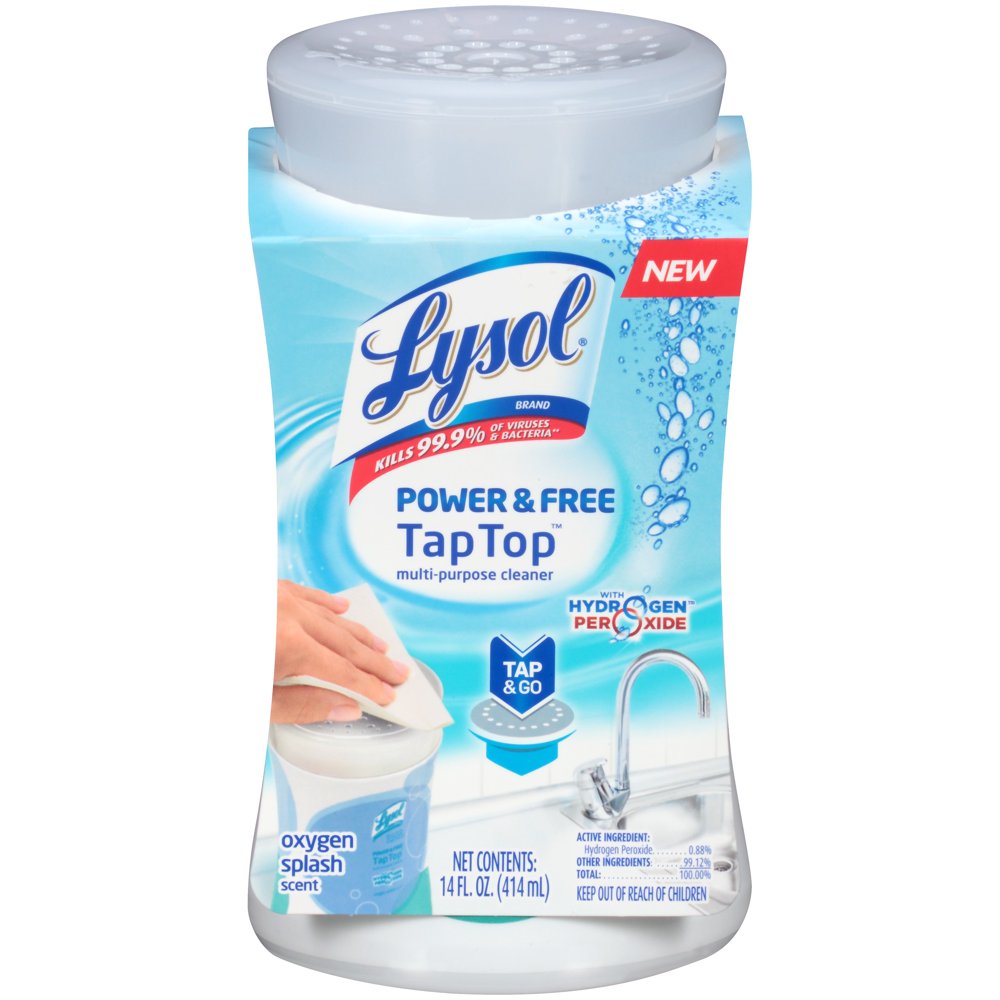 Lysol Power & Free Tap Top Multi Purpose Cleaner Pump, Oxygen Splash