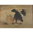 thumbnail image 2 of André Gill 14x11 Black Ornate Wood Framed Double Matted Museum Art Print Titled: Gambetta a Belleville (1869), 2 of 5