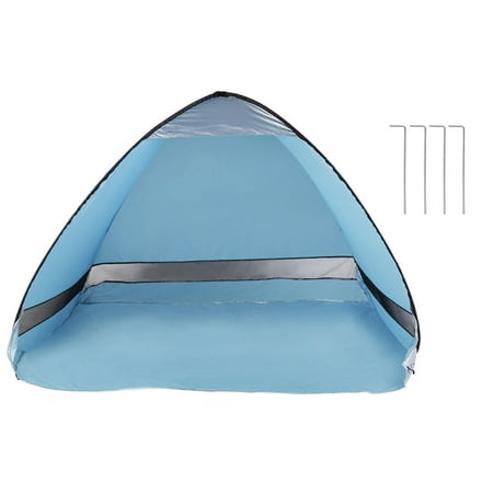 Awning Beach Uv Anti Quick Automatic Opening Beach Tent Portable Ultraviolet-Proof Summer Outdoor Camping Fishing Silver