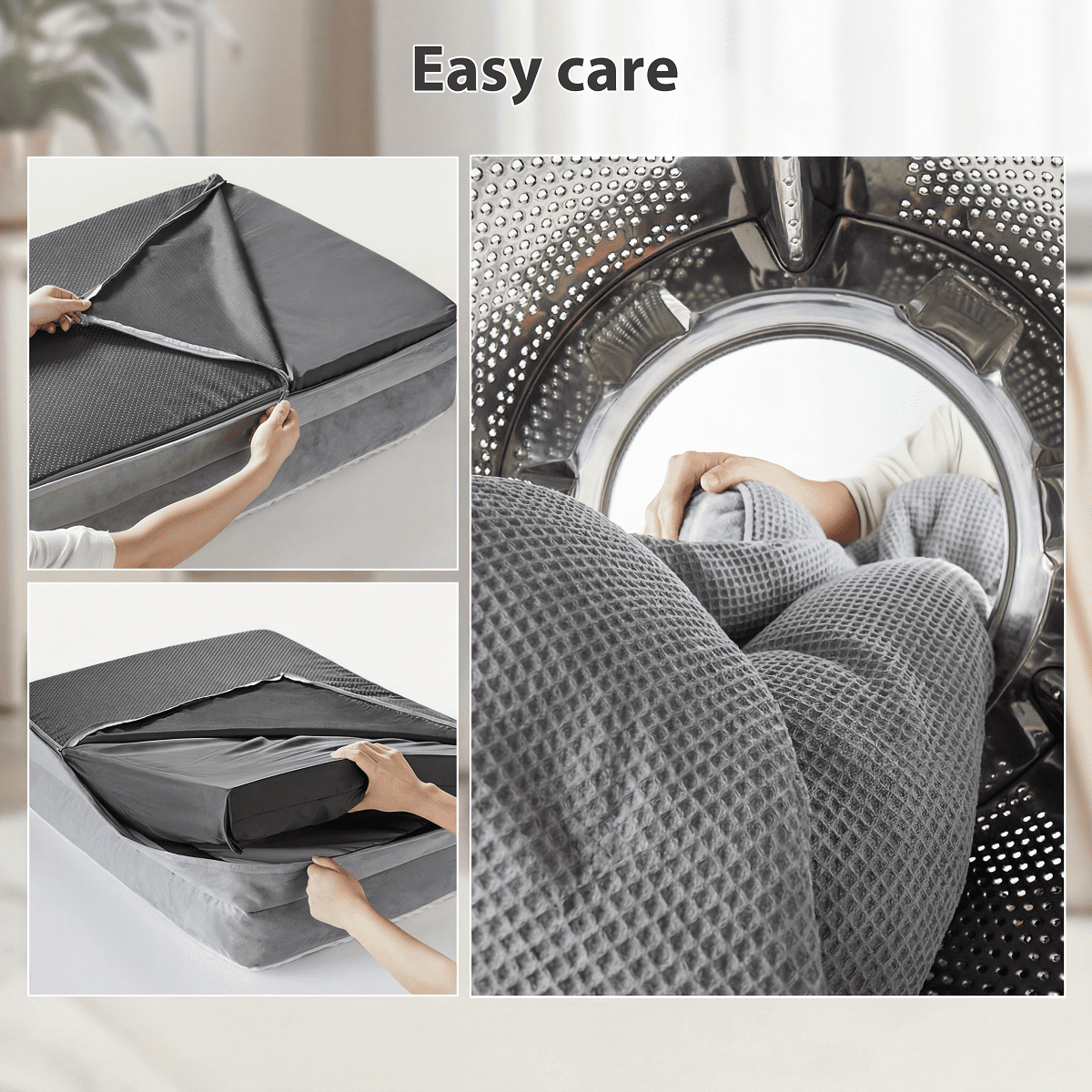 WNPETHOME Dog Beds for Large Dogs, Orthopedic Dog Bed for Medium Large Dogs,Big Waterproof Couch Dog Pet Bed with Removable Washable Cover