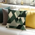 thumbnail image 7 of Green And Beige Modern Art Geometric Pillow Covers,Green And Beige Modern Art Geometric Throw Pillow Covers 20"×20" ,Living Room Sofa Couch Pillow Covers,Decorative Pillow Covers, 7 of 7