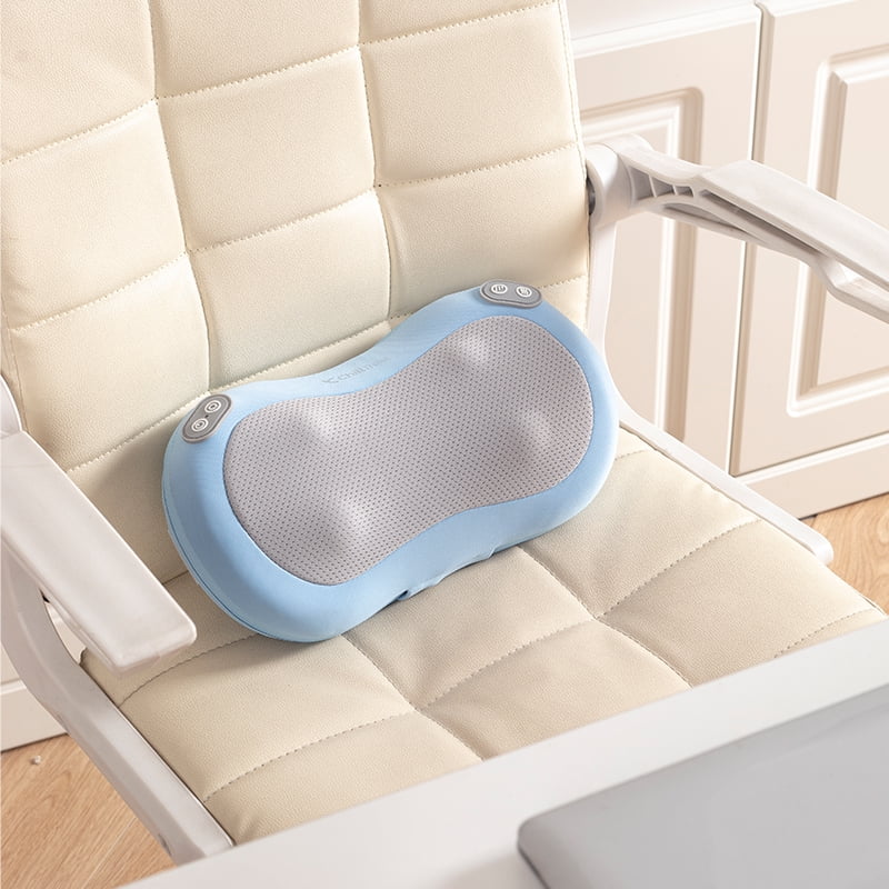 Electric Massage Pillow with Heat, Back & Neck Massager for Pain Relief Deep Tissue, Shiatsu Massager for Full Body Muscle, Home Office Car Use, Gifts for Men Women