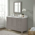 thumbnail image 5 of Alaterre Furniture Williamsburg 48 in. Bathroom Vanity - Freestanding Cabinet Without Sink - Large Wood Vanity with Soft-Close Doors, Gray, 5 of 9