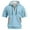 #002 Light Blue, variant on Prdecexlu Short Sleeve Hoodies for Men Quarter Zip T-Shirts Gym Workout Athletic Hooded Work Big and Tall Shirts with Pocket Black 2XL