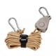 thumbnail image 1 of 2x Gancho de Cuerda de Polea de Trinquete con Mosquetón, Tensor Seguro para Polea, Tienda de Campaña para Exteriores, Cuerdas para Tienda de Campaña a 2 piezas, 1 of 8
