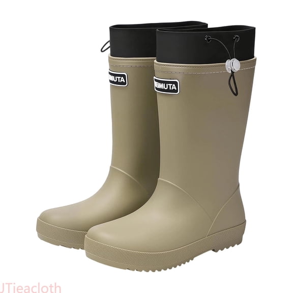 JTieacloth Kids Rain Boots Boys Girls School Outdoor Play Lightweight Rubber Rain Boots Easy-on,Sizes 12