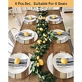thumbnail image 4 of 13 Inch Round Placemats Set of 6, Vintage Brown Wood Non Slip Heat Insulation PP Table Mats, Farmhouse Wooden Plank Rustic Washable Place Mats for Kitchen Dining Party Table Decor, 4 of 7