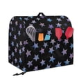 thumbnail image 2 of FOR U DESIGNS Star Blue Purple Kitchen Aid Mixer Cover Uv Protection Mixer Dust Covers Multi Pockets with Top Handle and Pocket Dust Cover for Stand Mixer or Coffee Maker - S, 2 of 8