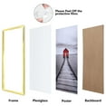 thumbnail image 5 of ELSKER&HOME 12x18 Poster Frame 3 Pack, Gold Picture Frame for Horizontal or Vertical Wall Mounting, Sturdy and Scratch-proof, 5 of 7