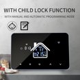 thumbnail image 2 of Mistaha Smart Thermostat Temperature Controller for Water Heating LCD Display Touch Screen Week Programmable Underfloor Heating Thermostats for Home School Office Hotel, 2 of 8