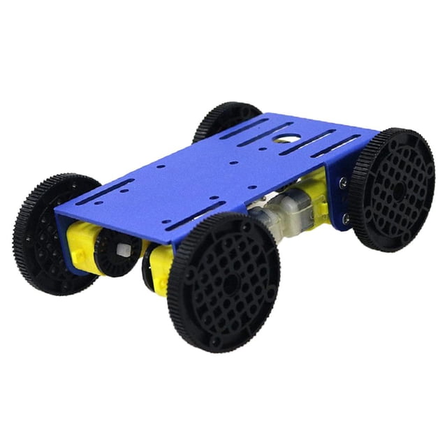 de Bricolaje TT Motor de Engranajes Distancia de Prueba telemando Inalámbrico Aleación de Aluminio shamjiam 4WD Smart Robot Chassis Car
