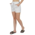 thumbnail image 3 of Inkmeso Women Casual Solid Color&nbsp;Shorts&nbsp;W/ Elastic Waist Summer Wear Everyday&nbsp;Shorts, 3 of 7