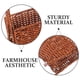 thumbnail image 3 of unbranded Revistero De Tejido Imitación Rattan Marrón Estético Para Almacenaje Y, 3 of 6