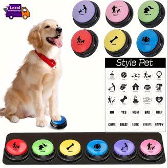 FluentPet Basic Key Vocab Kit - 12 Basic Recordable Buttons with