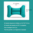 thumbnail image 2 of Cojín Lumbar Inflable con Bomba Incorporada, H, Soporte de Espalda para Oficina, Coche y Viaje, Verde, Ultraligero, 2 of 5