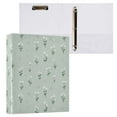 thumbnail image 6 of Three Ring Binder Simple Flowers 1.5 Inch Round Binder D-Rings for Office Supplies and More, 6 of 10