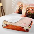 thumbnail image 4 of Manfei Cartoon Animal Print Bed Spread Queen,Pretty Floral Print Queen Coverlet Set,Pink,3-Piece, 4 of 7