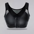 thumbnail image 5 of COMVALUE Front Closure Post Surgery Compression Bras for Women Mastectomy Bra with Adjustable Straps Wirefree Bra (Black, L), 5 of 6