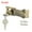 Bronze, variant on 3-inch Keyed Hasp Locks Zinc Alloy Twist Knob Keyed Locking Hasp w Screws for Door Keyed Alike Bronze Tone