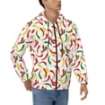 thumbnail image 4 of Zip Up Hoodies for Men - bell Pepper colorful Long Sleeve Comfrt Men'S Fashion Hoodies & Sweatshirts, Jackets for Men Hoodies Pullover Clothing Clothes with Pouch, 4 of 5
