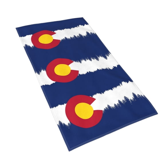 Hand Towels Colorado Snow Mountain Bath Shower Towels Fingertip Kitchen Dish Guest Towel 15.7 X 27.5 In