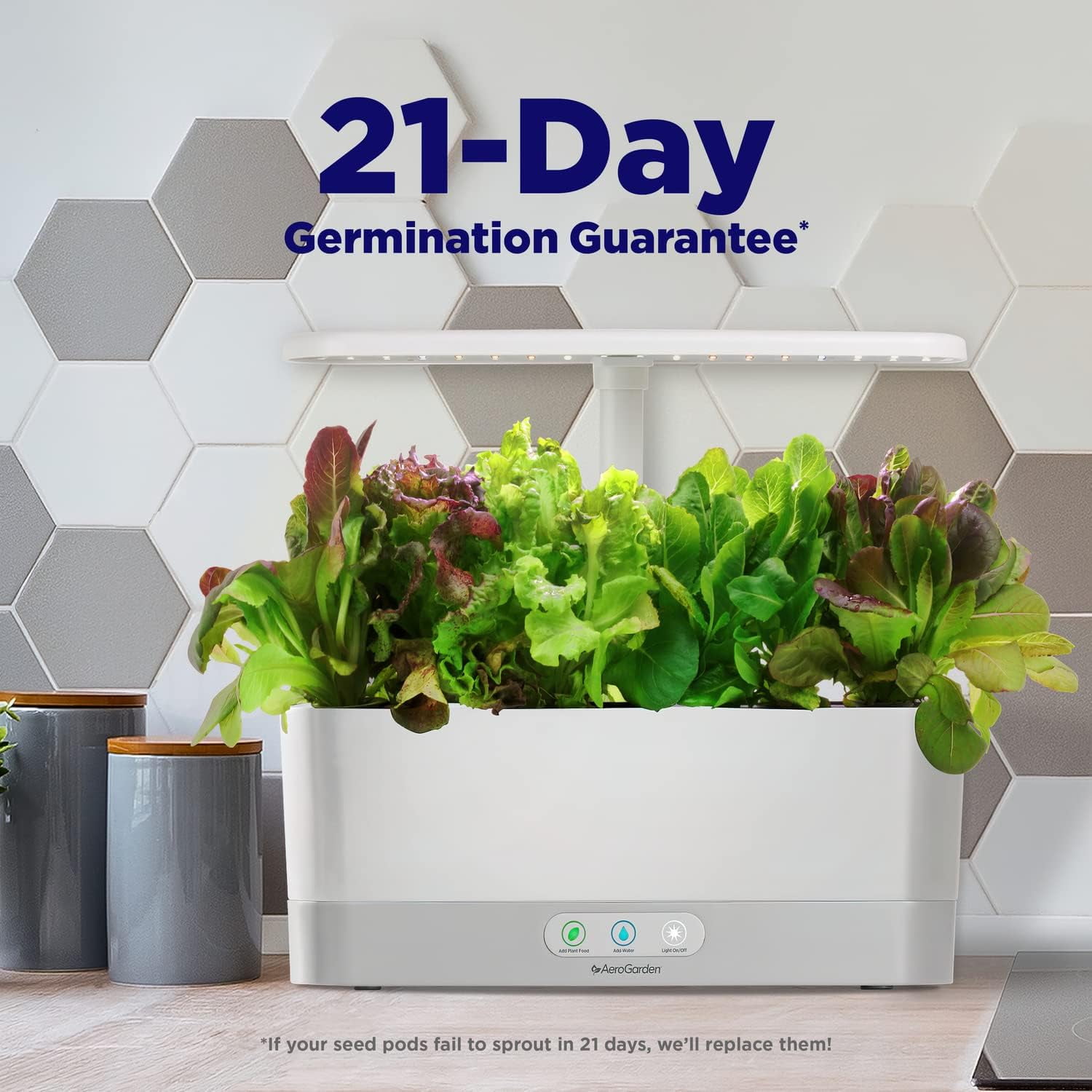 AeroGarden Harvest Slim with Gourmet Herb Seed Pod Kit, Pink