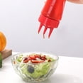 thumbnail image 4 of Yinreli Refillable Squeeze Bottle Food Grade 3 Hole Large Capacity Condiment Bottles for Kitchen, 4 of 8