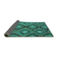thumbnail image 2 of Ahgly Company Indoor Square Southwestern Turquoise Blue Country Area Rugs, 5' Square, 2 of 4