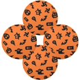 thumbnail image 2 of GZHJMY Halloween Ghost Round Placemats Set of 4, Non-Slip Table Mats Washable Heat Resistant Place Mats for Kitchen Dining Table Home Decor,15.4 Inch, 2 of 7