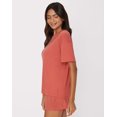 thumbnail image 2 of Hanes Originals Women's SuperSoft Comfywear Boxy T-Shirt Natural Cedar 2XL, 2 of 8