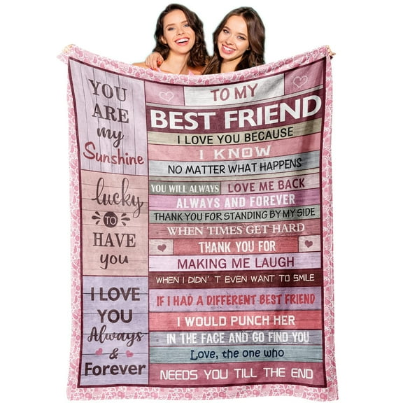 DAJU Friendship Gifts for Women Friends Gifts for Best Friends Birthday Gifts Friendship Birthday BFF Bestie Fleece Blanket(30*40inch)