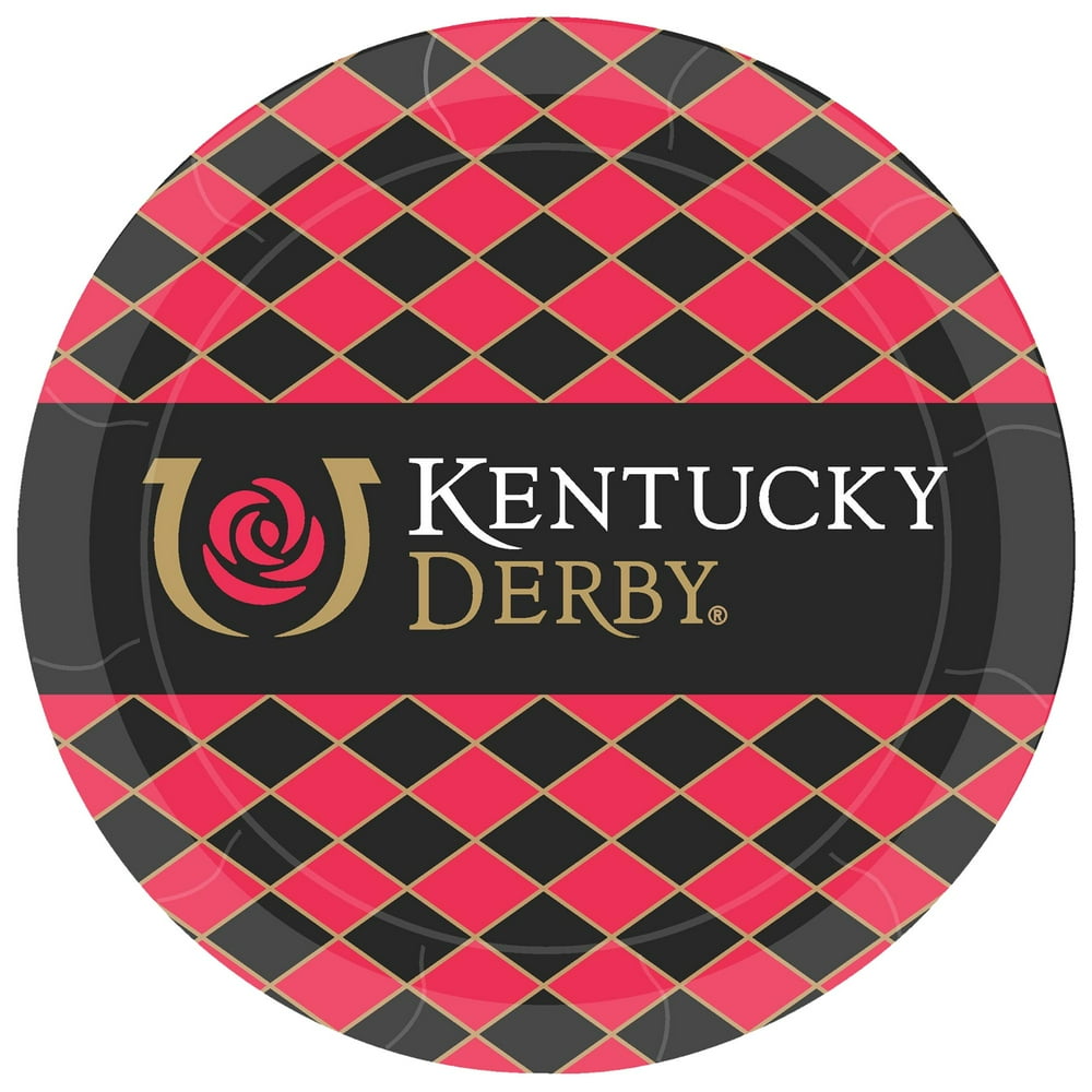 Westrick Paper Kentucky Derby 7" Icon Paper Plates 8Pack Walmart