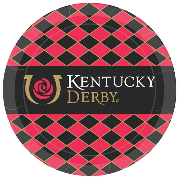 Westrick Paper Kentucky Derby 7" Icon Paper Plates 8Pack Walmart
