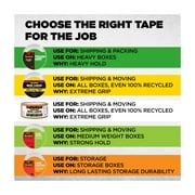 Scotch Tough Grip Moving Packaging Tape, Clear, 1.88 in x 925 in, 1 Roll